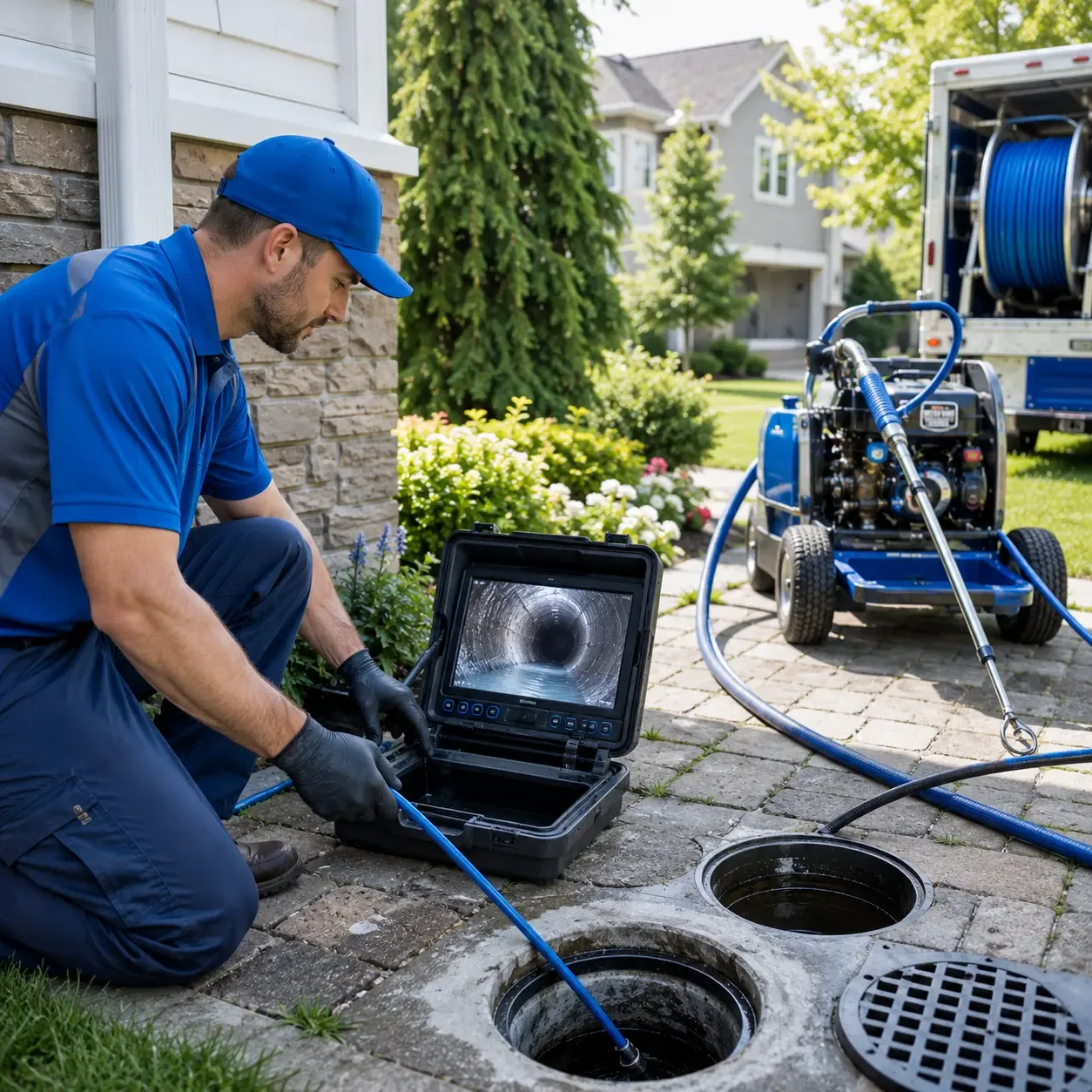 Outdoor drain cleaning professionals serving Yorktown, TX